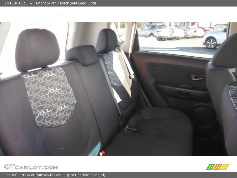 Bright Silver / Black Soul Logo Cloth 2011 Kia Soul +