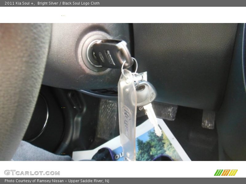 Bright Silver / Black Soul Logo Cloth 2011 Kia Soul +