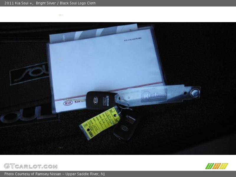 Bright Silver / Black Soul Logo Cloth 2011 Kia Soul +