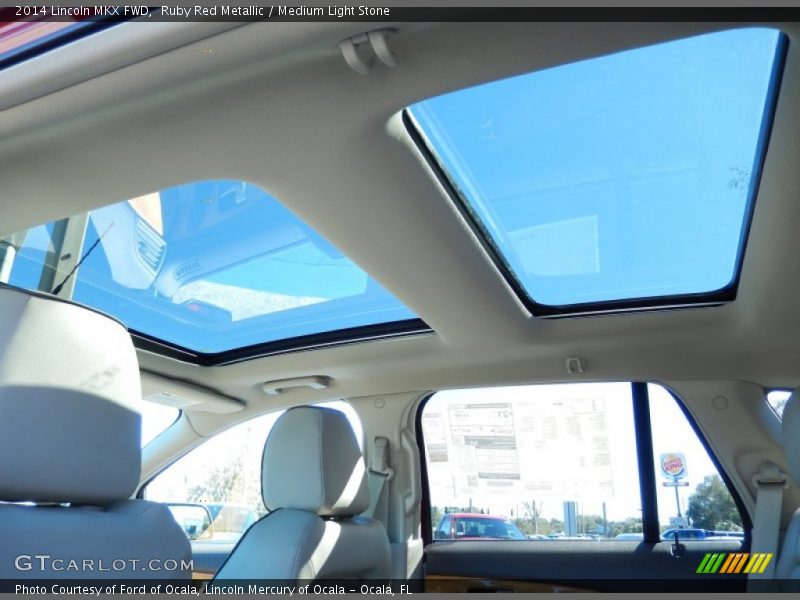 Sunroof of 2014 MKX FWD