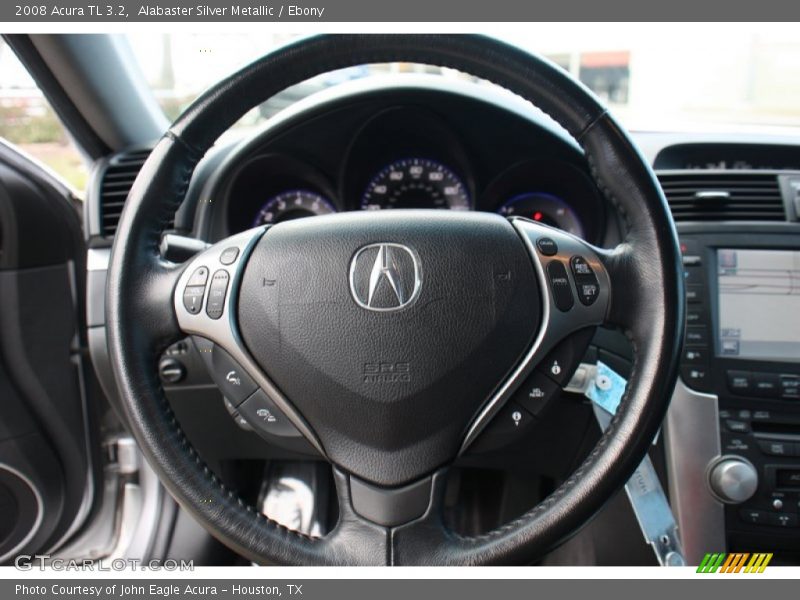 Alabaster Silver Metallic / Ebony 2008 Acura TL 3.2