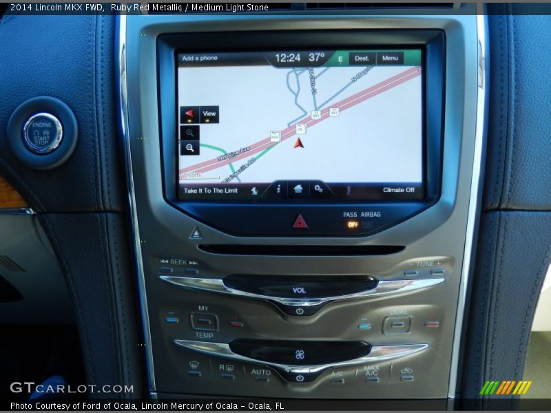 Navigation of 2014 MKX FWD