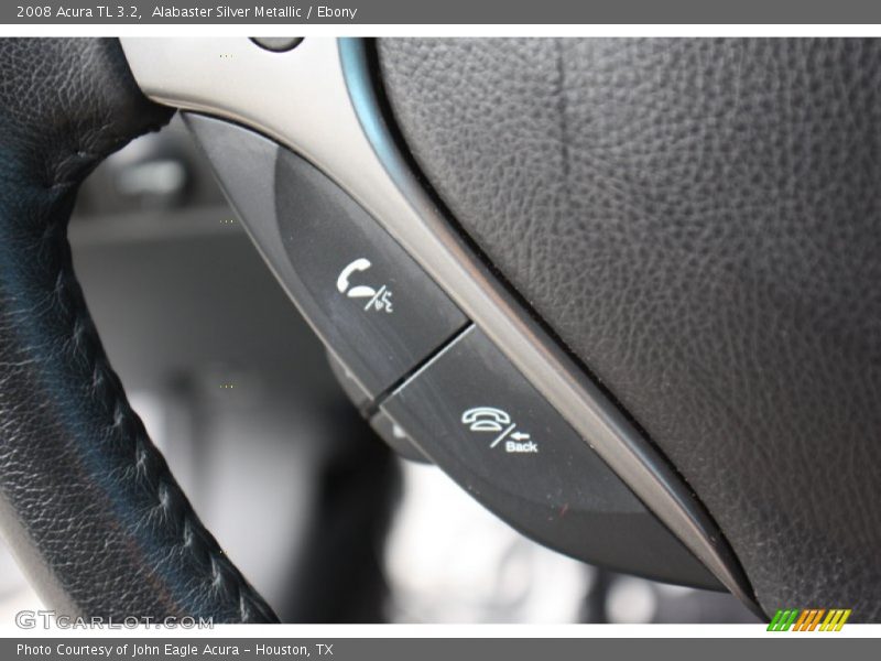 Alabaster Silver Metallic / Ebony 2008 Acura TL 3.2
