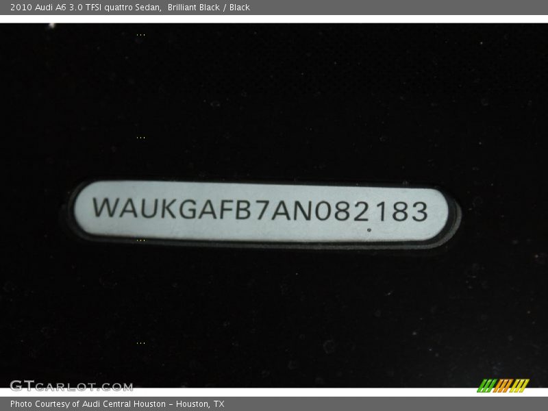Brilliant Black / Black 2010 Audi A6 3.0 TFSI quattro Sedan