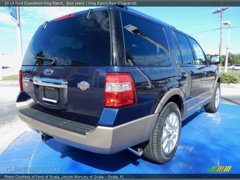 Blue Jeans / King Ranch Red (Chaparral) 2014 Ford Expedition King Ranch