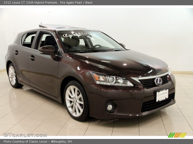 Fire Agate Pearl / Black 2012 Lexus CT 200h Hybrid Premium