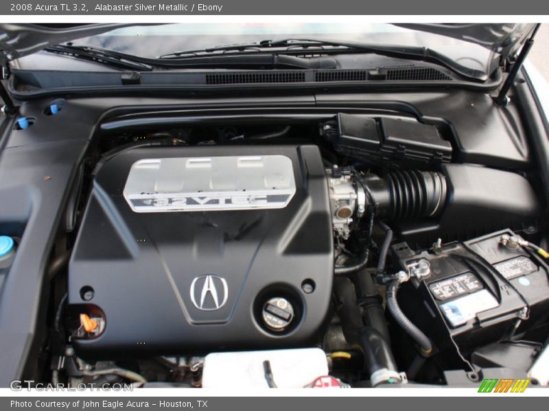 Alabaster Silver Metallic / Ebony 2008 Acura TL 3.2