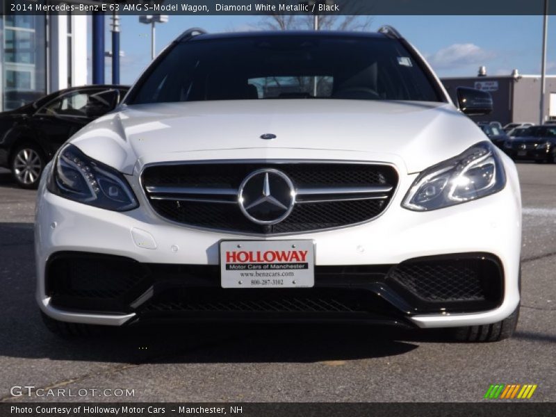 Diamond White Metallic / Black 2014 Mercedes-Benz E 63 AMG S-Model Wagon