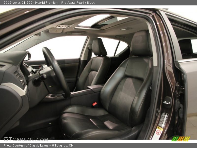 Fire Agate Pearl / Black 2012 Lexus CT 200h Hybrid Premium