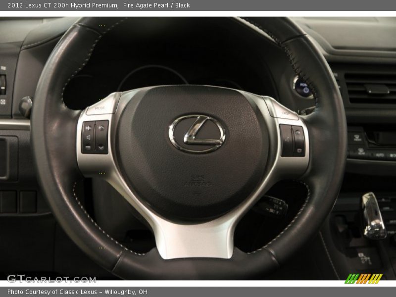 Fire Agate Pearl / Black 2012 Lexus CT 200h Hybrid Premium