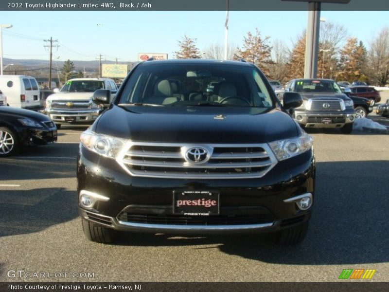 Black / Ash 2012 Toyota Highlander Limited 4WD