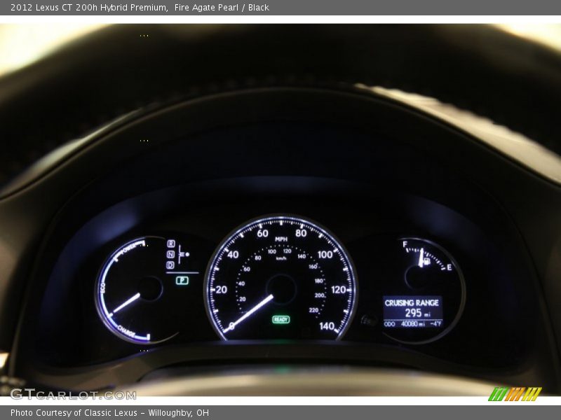 Fire Agate Pearl / Black 2012 Lexus CT 200h Hybrid Premium