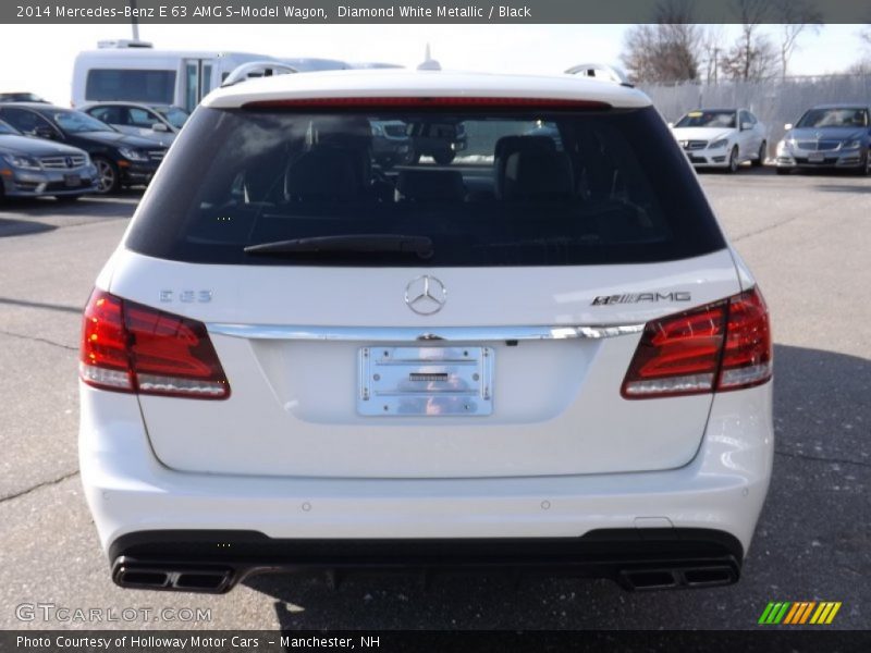 Diamond White Metallic / Black 2014 Mercedes-Benz E 63 AMG S-Model Wagon