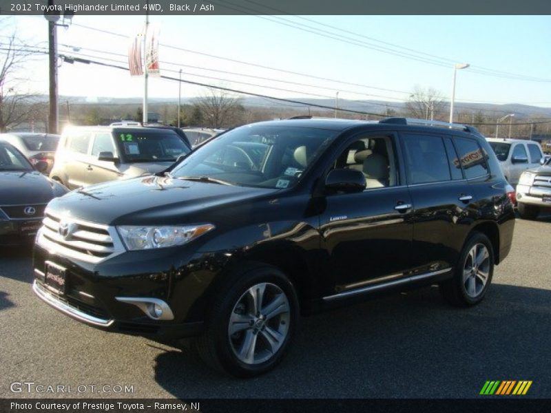 Black / Ash 2012 Toyota Highlander Limited 4WD