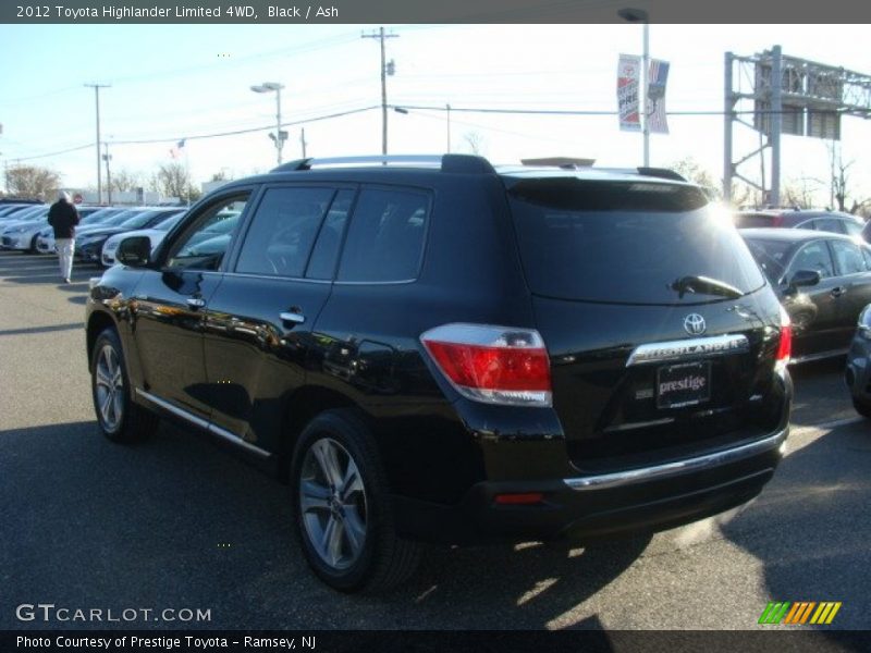 Black / Ash 2012 Toyota Highlander Limited 4WD