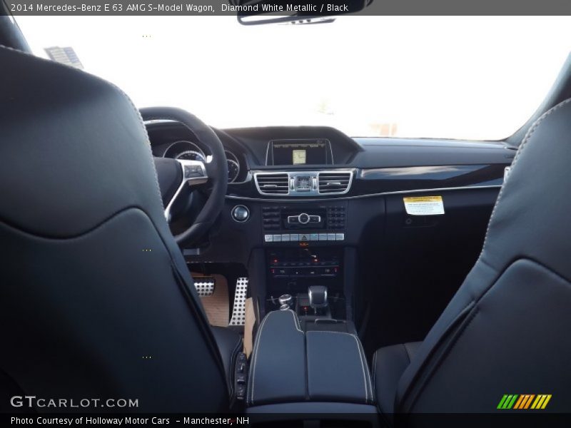 Diamond White Metallic / Black 2014 Mercedes-Benz E 63 AMG S-Model Wagon