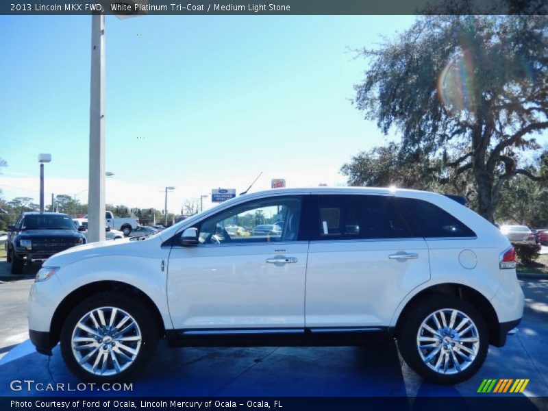 White Platinum Tri-Coat / Medium Light Stone 2013 Lincoln MKX FWD
