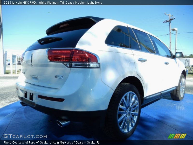White Platinum Tri-Coat / Medium Light Stone 2013 Lincoln MKX FWD