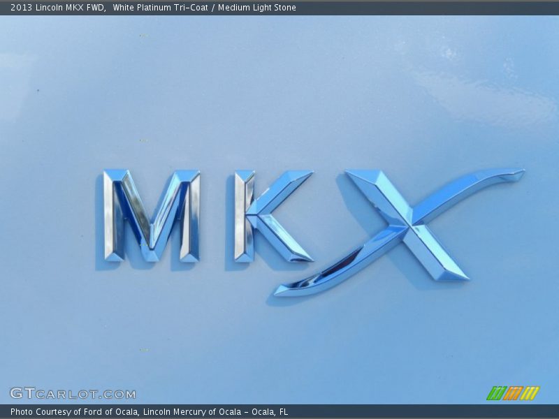 White Platinum Tri-Coat / Medium Light Stone 2013 Lincoln MKX FWD