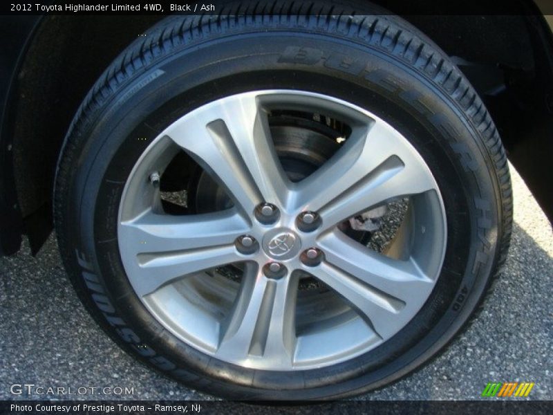 Black / Ash 2012 Toyota Highlander Limited 4WD