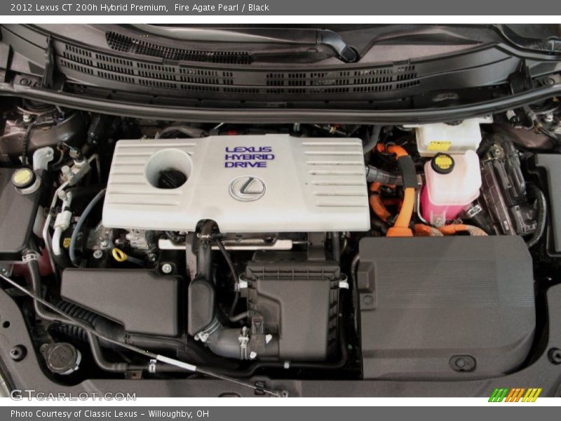 Fire Agate Pearl / Black 2012 Lexus CT 200h Hybrid Premium