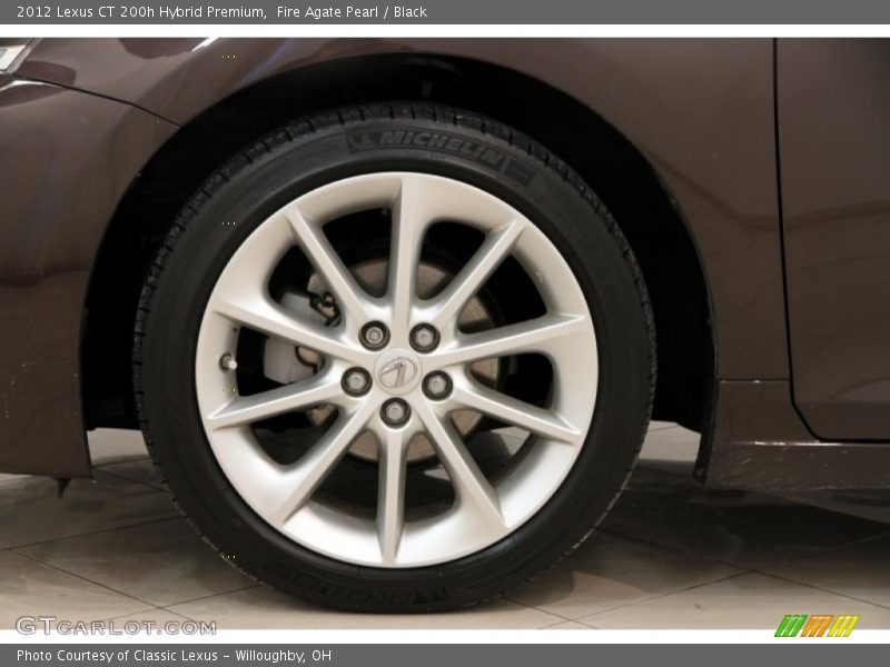 Fire Agate Pearl / Black 2012 Lexus CT 200h Hybrid Premium