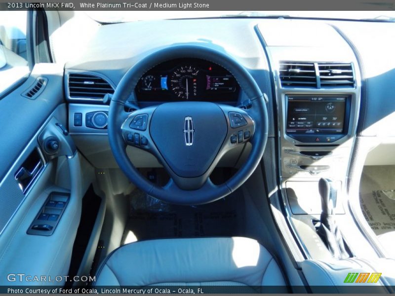 White Platinum Tri-Coat / Medium Light Stone 2013 Lincoln MKX FWD