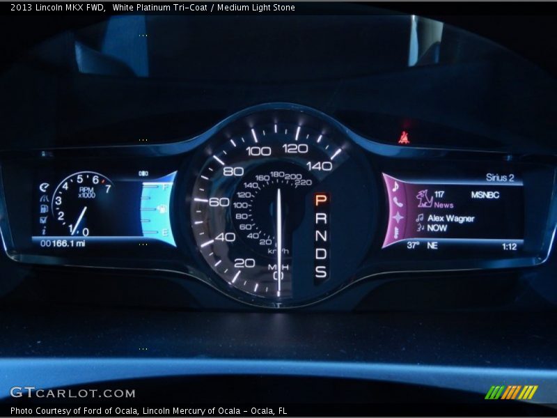 White Platinum Tri-Coat / Medium Light Stone 2013 Lincoln MKX FWD