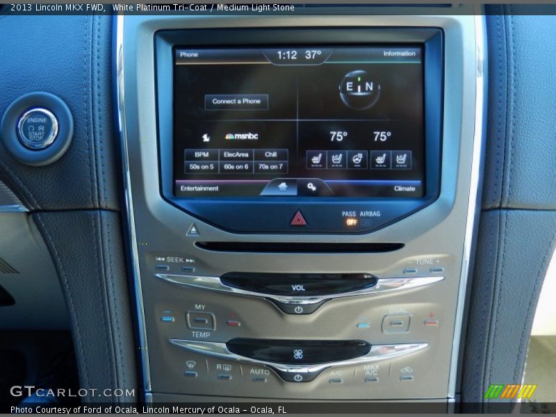 White Platinum Tri-Coat / Medium Light Stone 2013 Lincoln MKX FWD