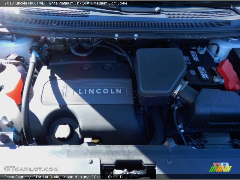 White Platinum Tri-Coat / Medium Light Stone 2013 Lincoln MKX FWD