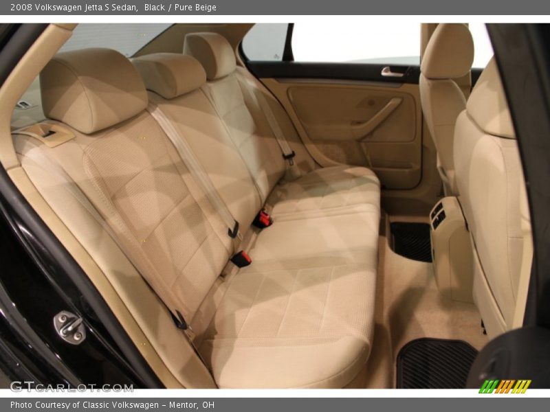 Rear Seat of 2008 Jetta S Sedan