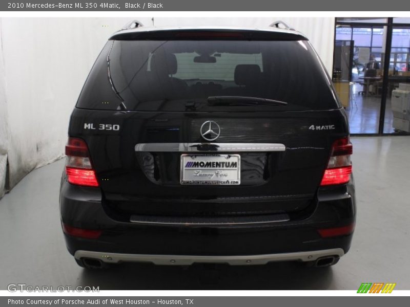 Black / Black 2010 Mercedes-Benz ML 350 4Matic