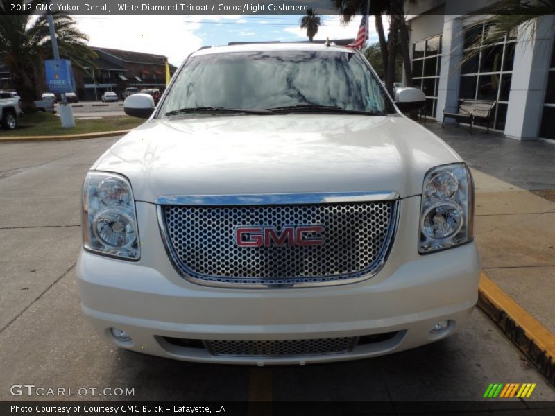 White Diamond Tricoat / Cocoa/Light Cashmere 2012 GMC Yukon Denali