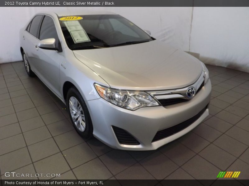 Classic Silver Metallic / Black 2012 Toyota Camry Hybrid LE