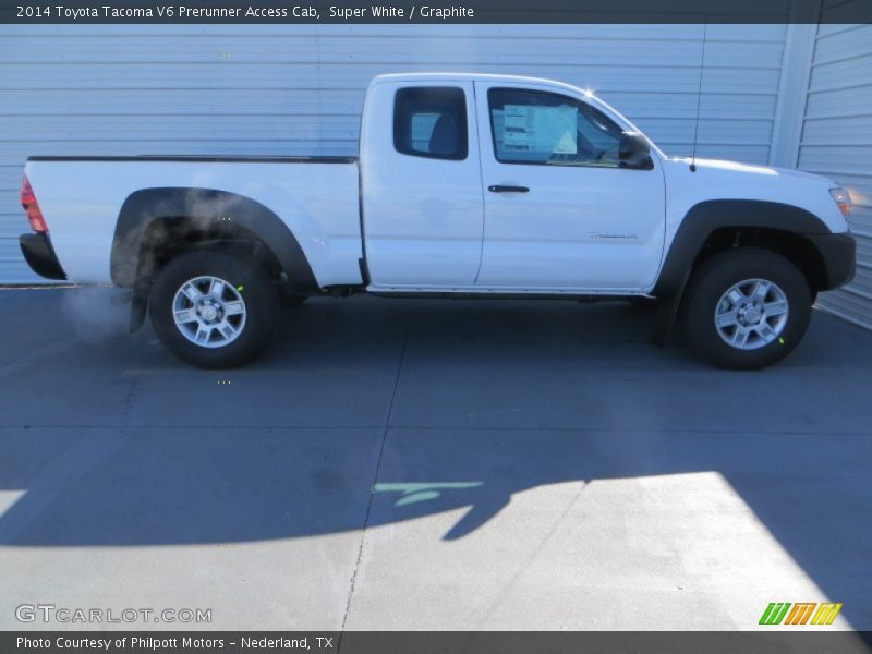 Super White / Graphite 2014 Toyota Tacoma V6 Prerunner Access Cab