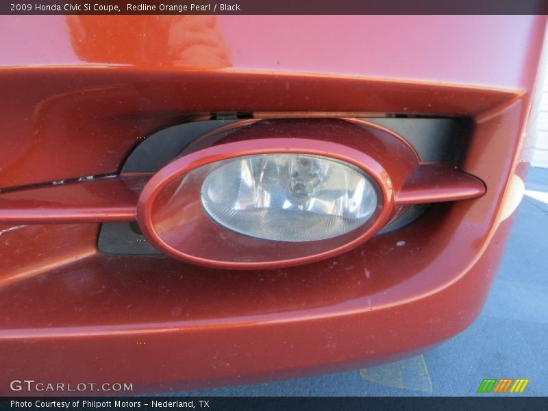 Redline Orange Pearl / Black 2009 Honda Civic Si Coupe