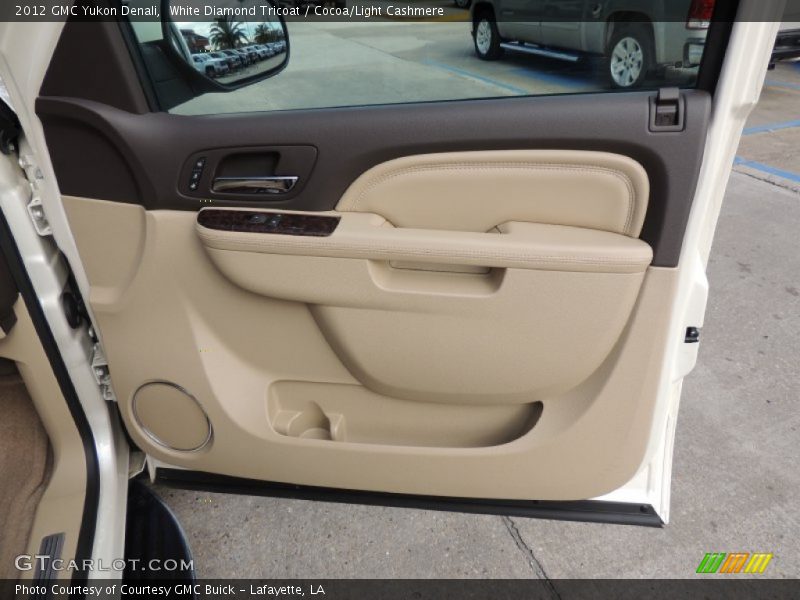White Diamond Tricoat / Cocoa/Light Cashmere 2012 GMC Yukon Denali