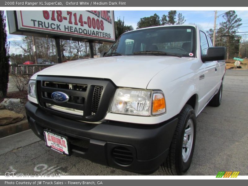 Oxford White / Medium Dark Flint 2008 Ford Ranger XL SuperCab
