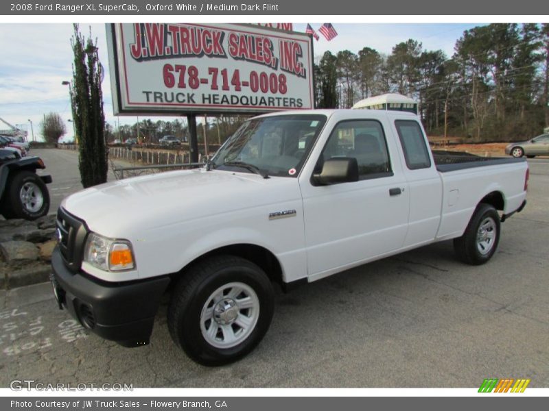 Oxford White / Medium Dark Flint 2008 Ford Ranger XL SuperCab