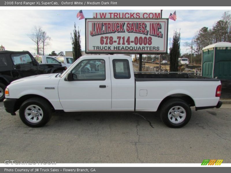 Oxford White / Medium Dark Flint 2008 Ford Ranger XL SuperCab