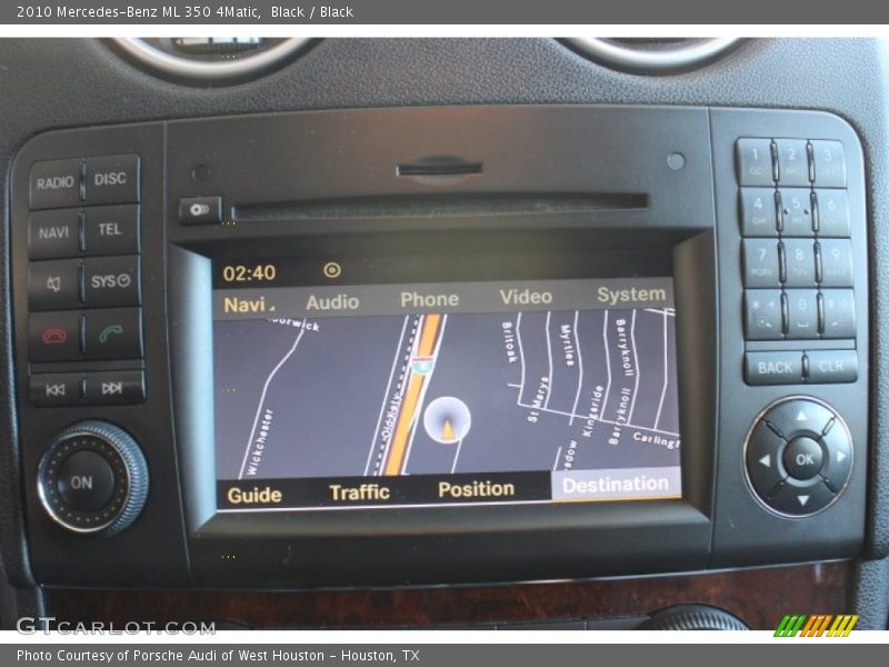 Black / Black 2010 Mercedes-Benz ML 350 4Matic
