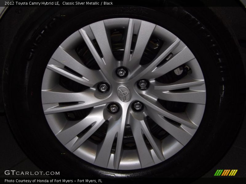 Classic Silver Metallic / Black 2012 Toyota Camry Hybrid LE