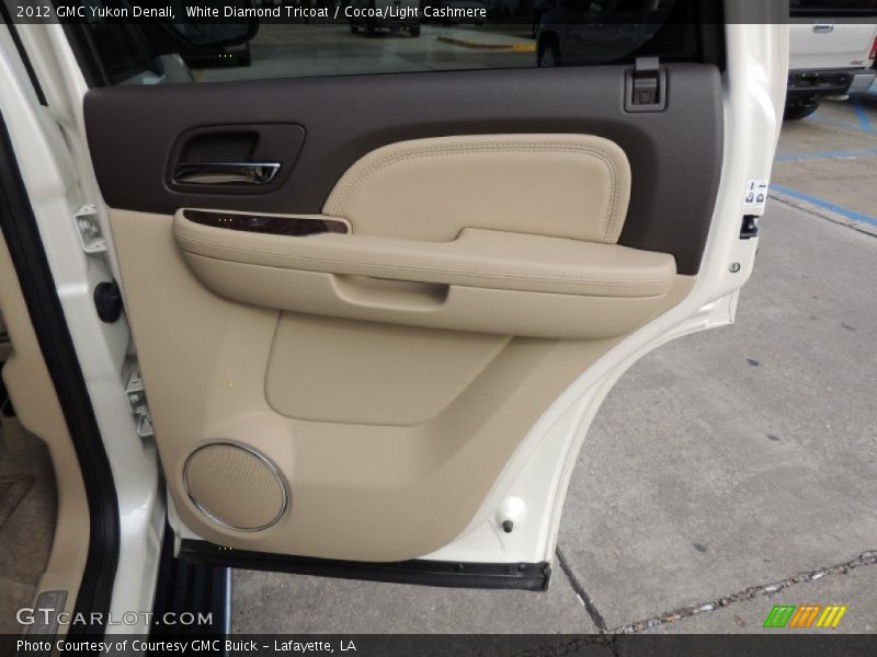 White Diamond Tricoat / Cocoa/Light Cashmere 2012 GMC Yukon Denali