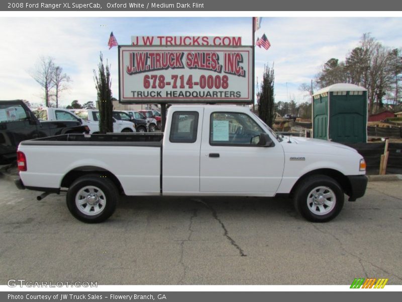 Oxford White / Medium Dark Flint 2008 Ford Ranger XL SuperCab