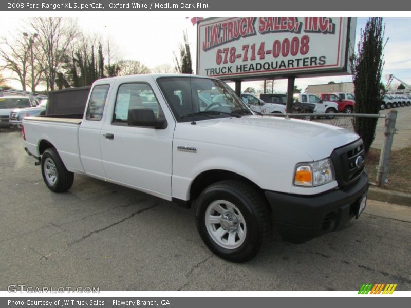 Oxford White / Medium Dark Flint 2008 Ford Ranger XL SuperCab