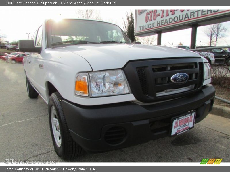 Oxford White / Medium Dark Flint 2008 Ford Ranger XL SuperCab