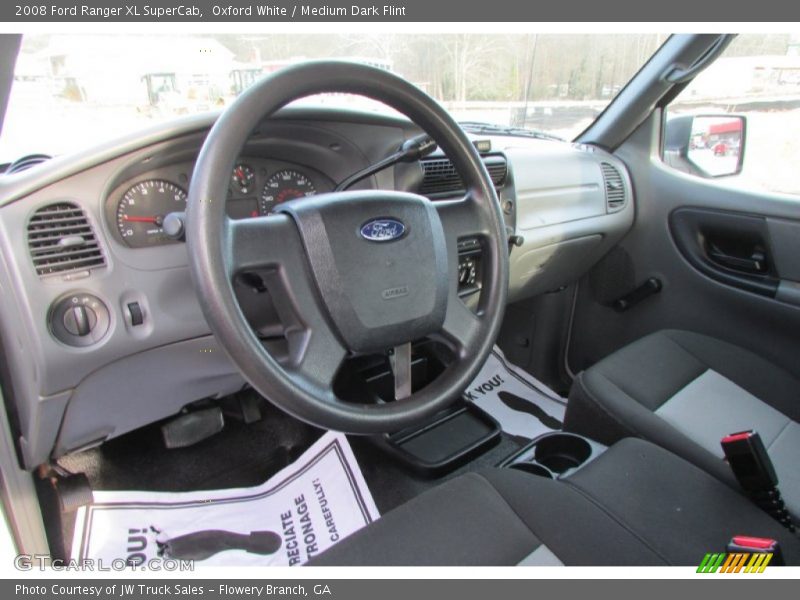 Oxford White / Medium Dark Flint 2008 Ford Ranger XL SuperCab