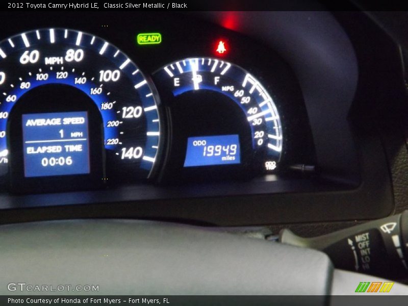Classic Silver Metallic / Black 2012 Toyota Camry Hybrid LE