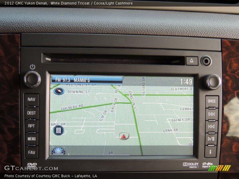 White Diamond Tricoat / Cocoa/Light Cashmere 2012 GMC Yukon Denali
