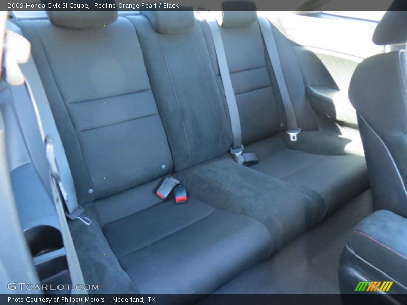 Redline Orange Pearl / Black 2009 Honda Civic Si Coupe